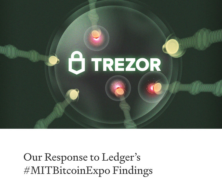 Improving the Ecosystem: Disclosure of the Trezor Recovery Phrase  Extraction Vulnerability