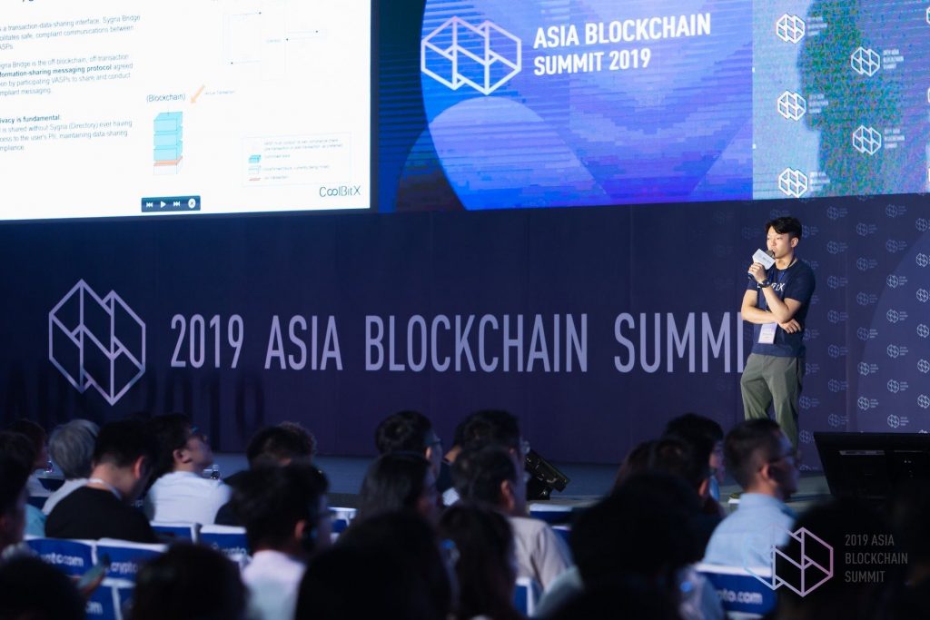 michael ou talks at asia blockchain summit