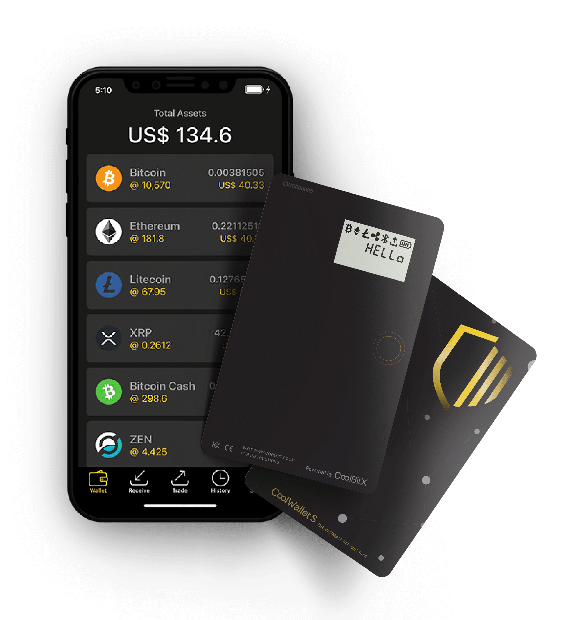 CoolWalletS and APP